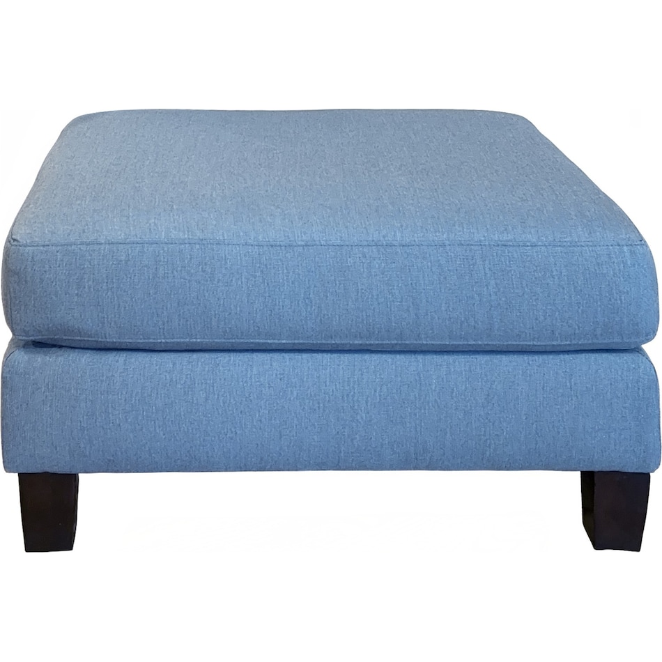  blue ottoman   