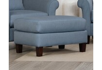 blue ottoman   