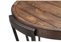  brown occasional tables all   