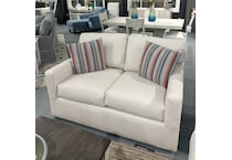  white loveseat   