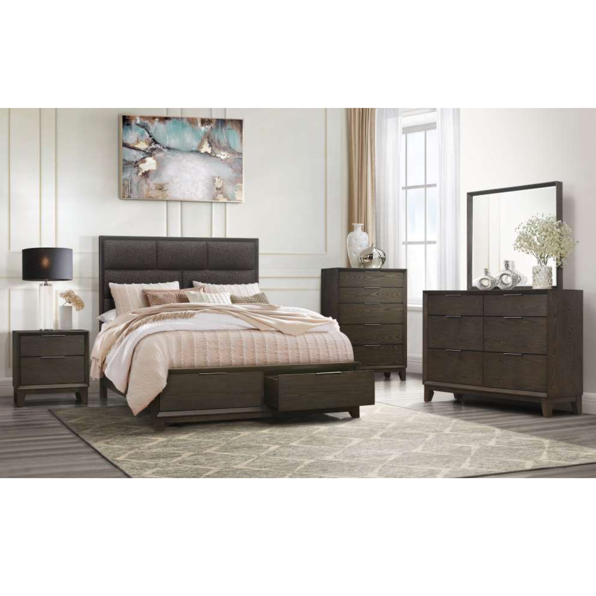 5pc King Storage Bedroom Set Cardis