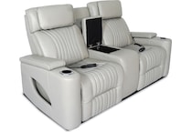  white loveseat   