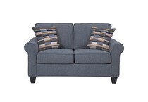  blue loveseat   