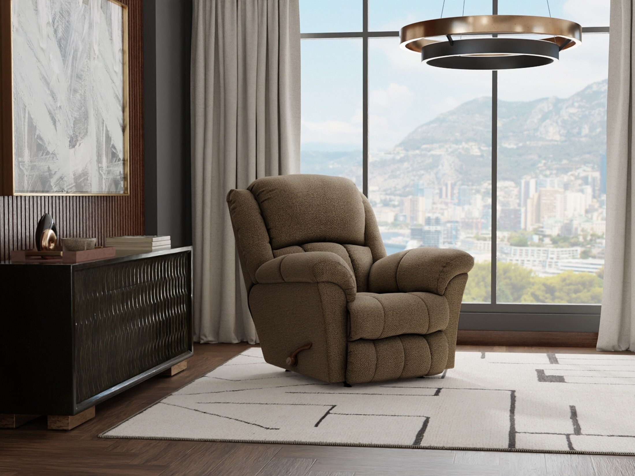 Blarney Power Recliner W/Heat &Massage