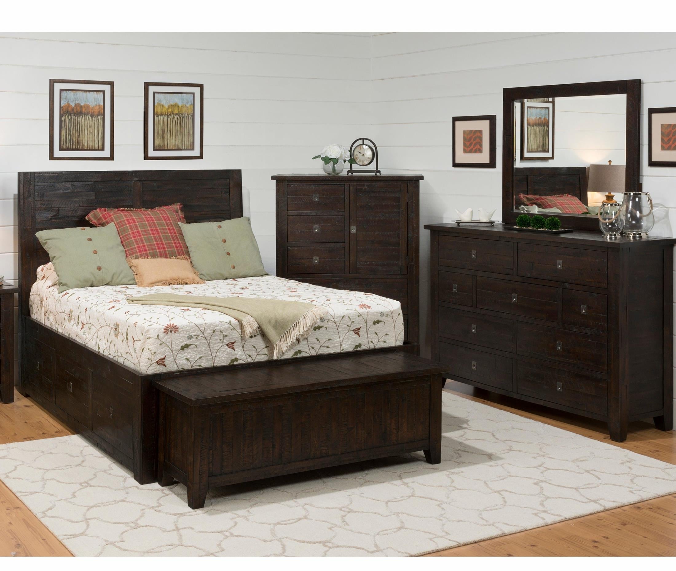 4pc King Storage Bedroom Set Cardis