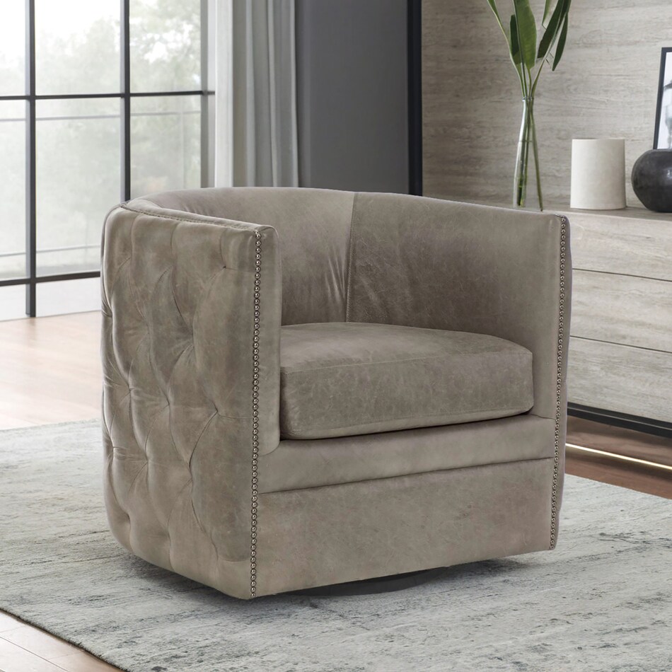 gray leather   