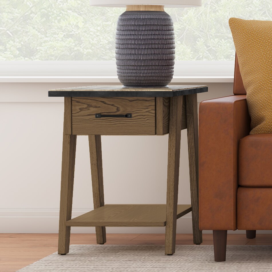  brown occasional tables all   