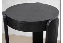  black occasional tables all   