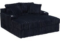 black chaise   