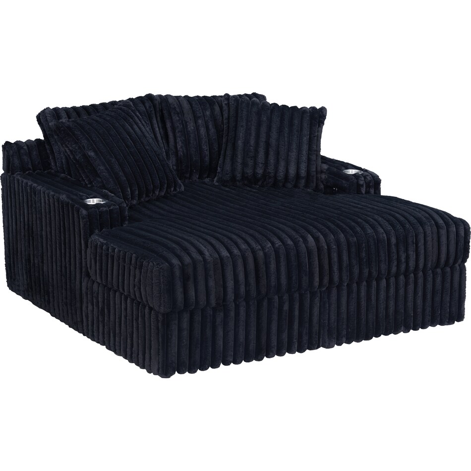  black chaise   