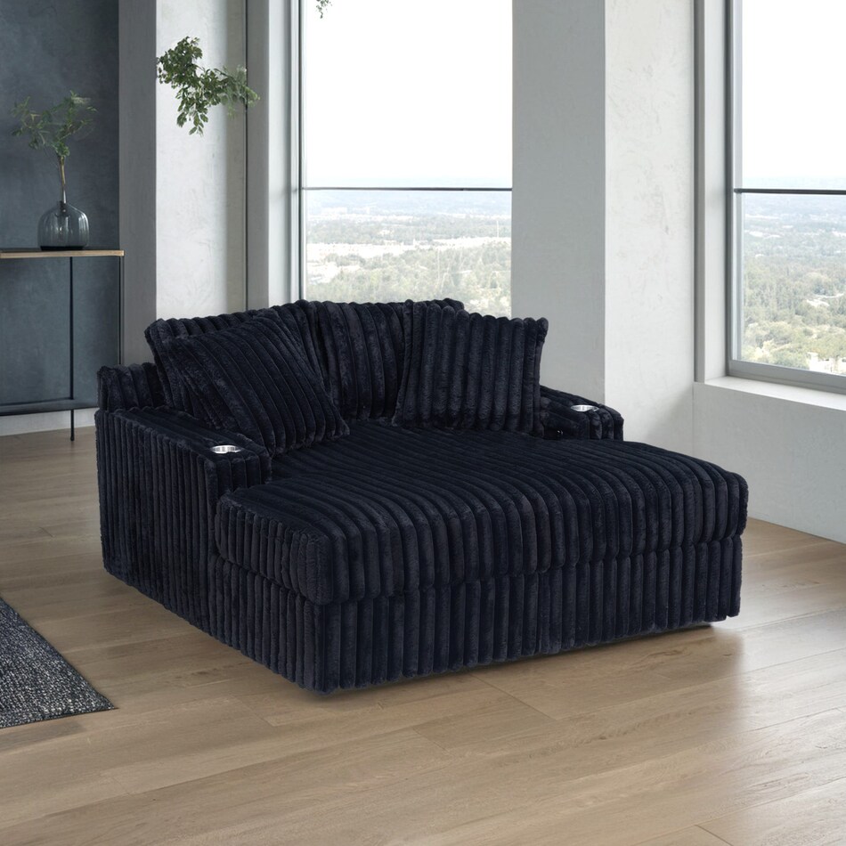  black chaise   