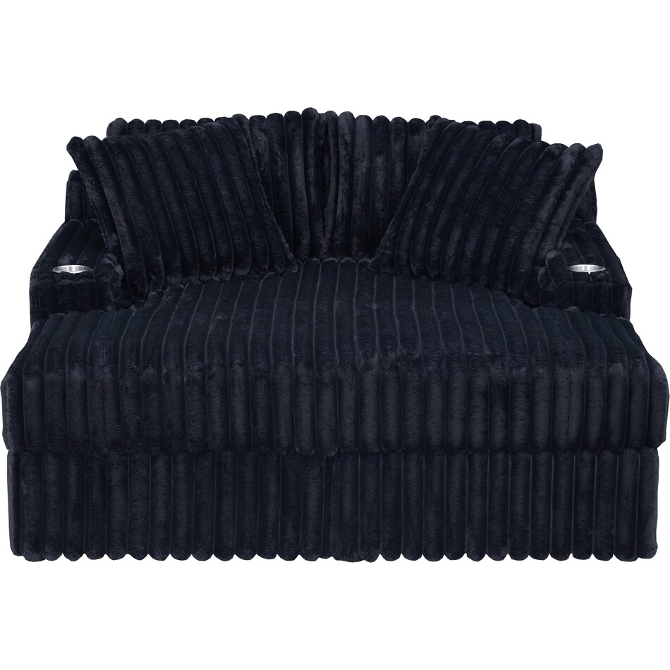  black chaise   