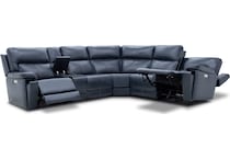  dark blue silk sofa   