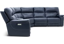  dark blue silk sofa   