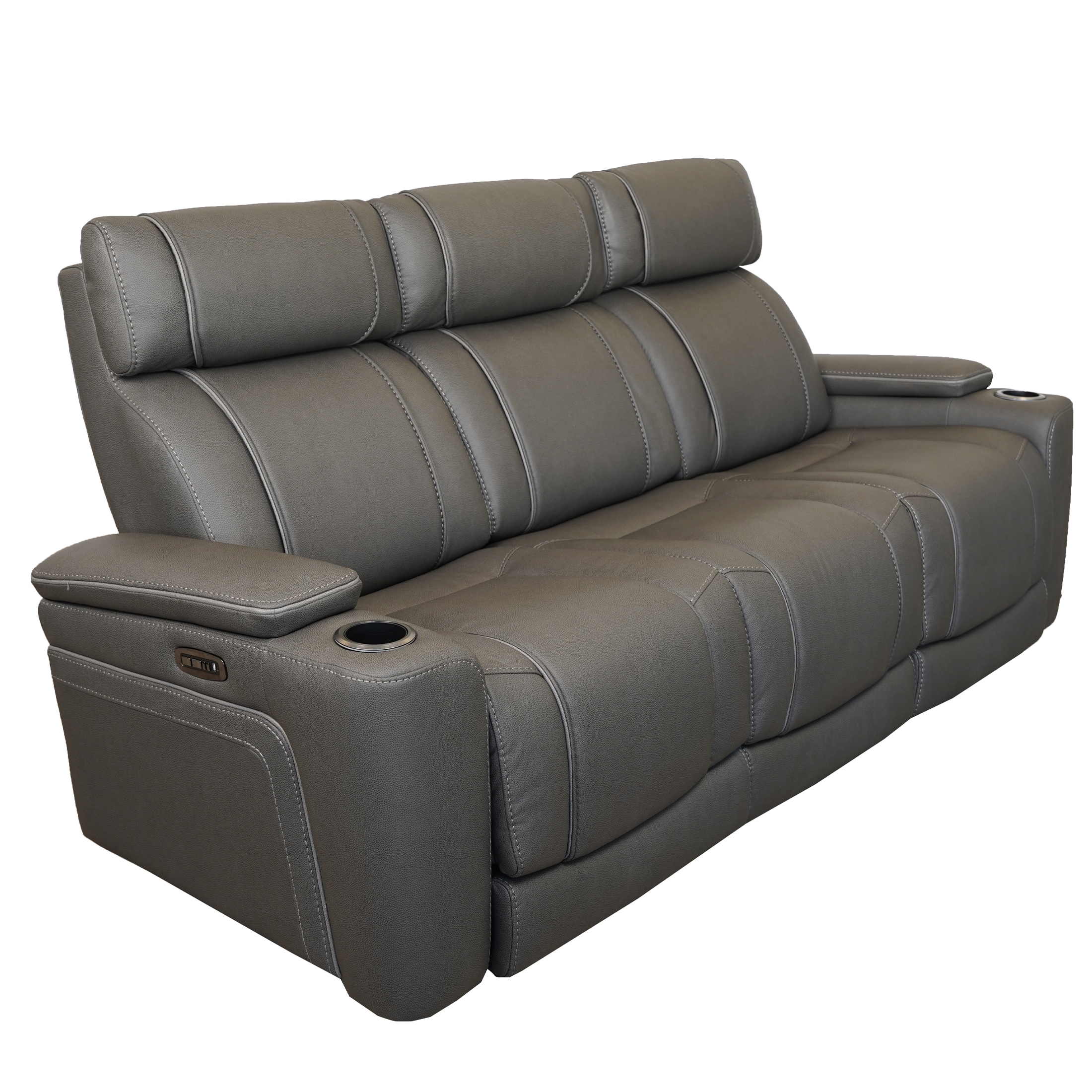 Zuri Power Sofa With Dropdown Table