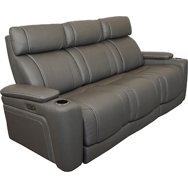 Zuri Power Sofa With Dropdown Table