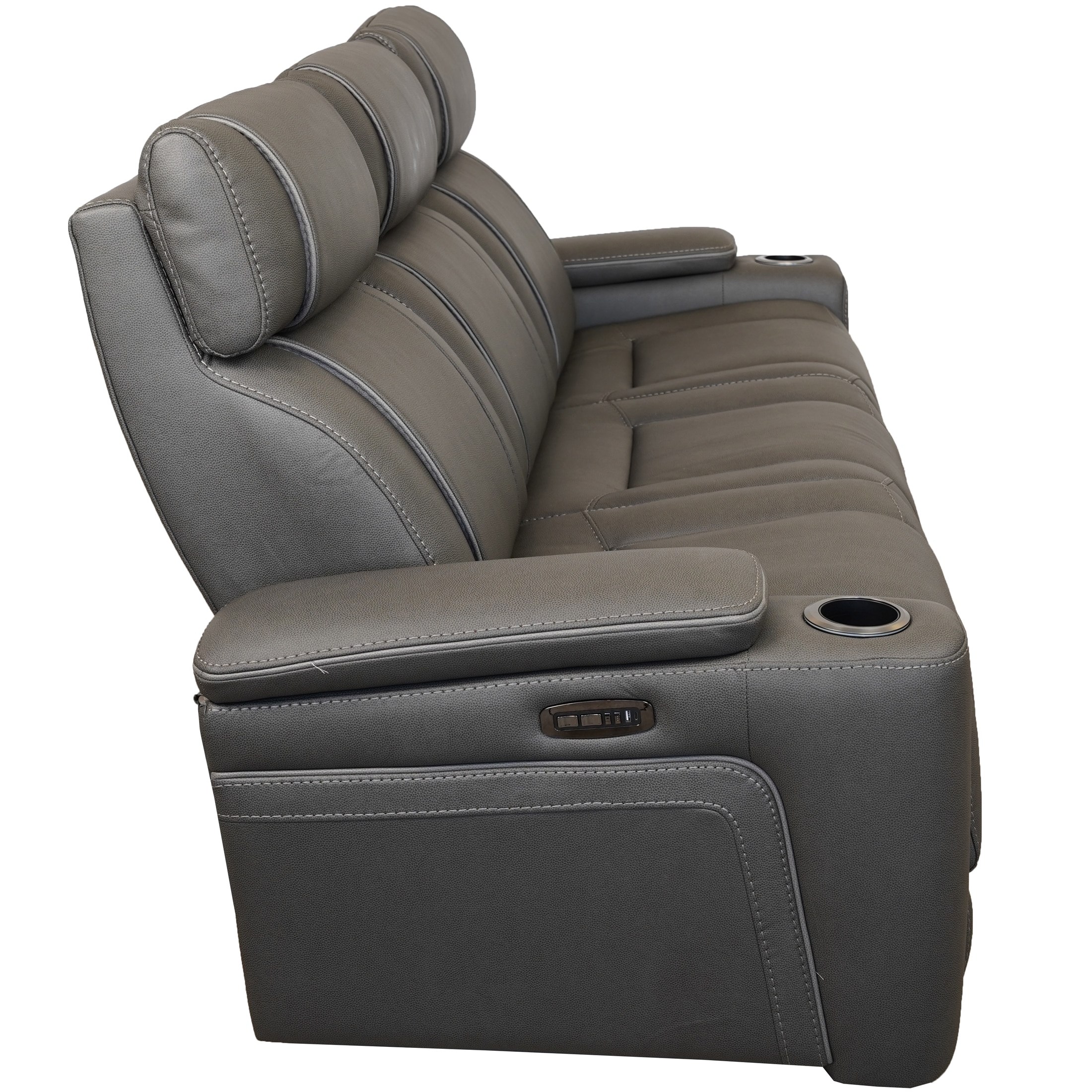 Zuri Power Sofa With Dropdown Table