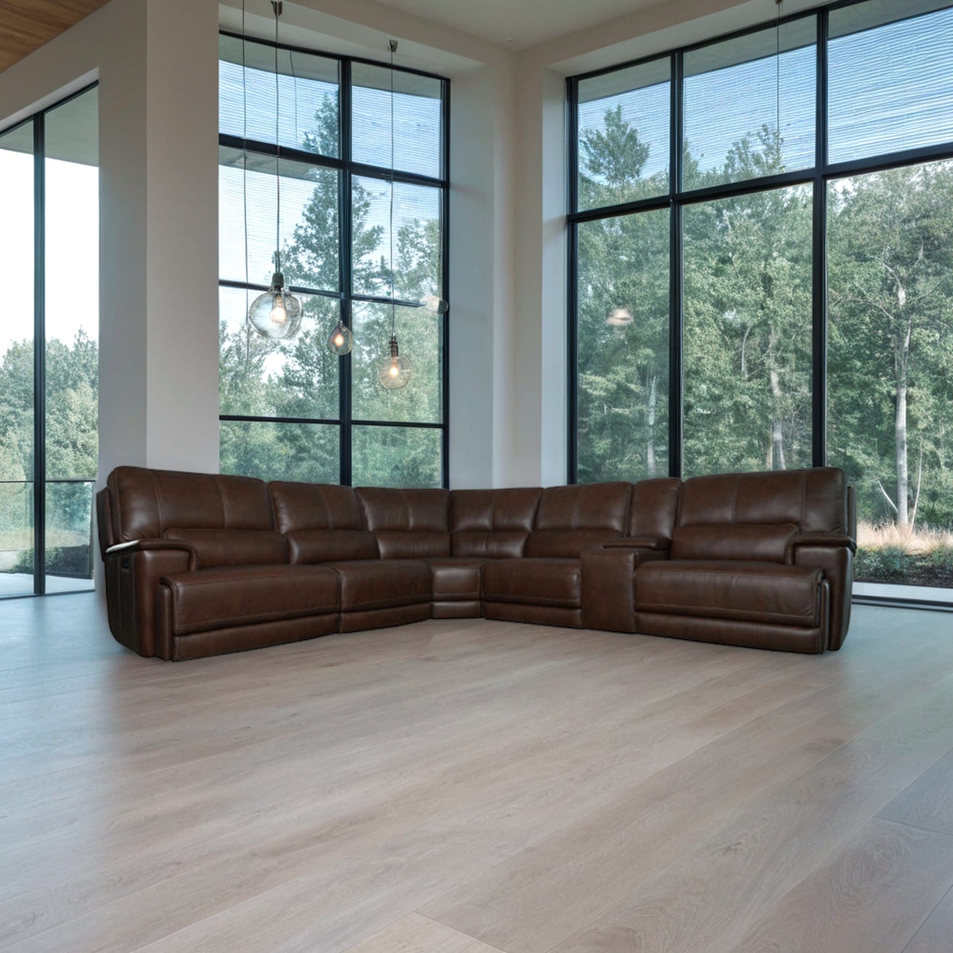 London 6 Piece Power Sectional