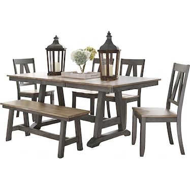 Lindsey Farm 6 Piece Dining Room Set