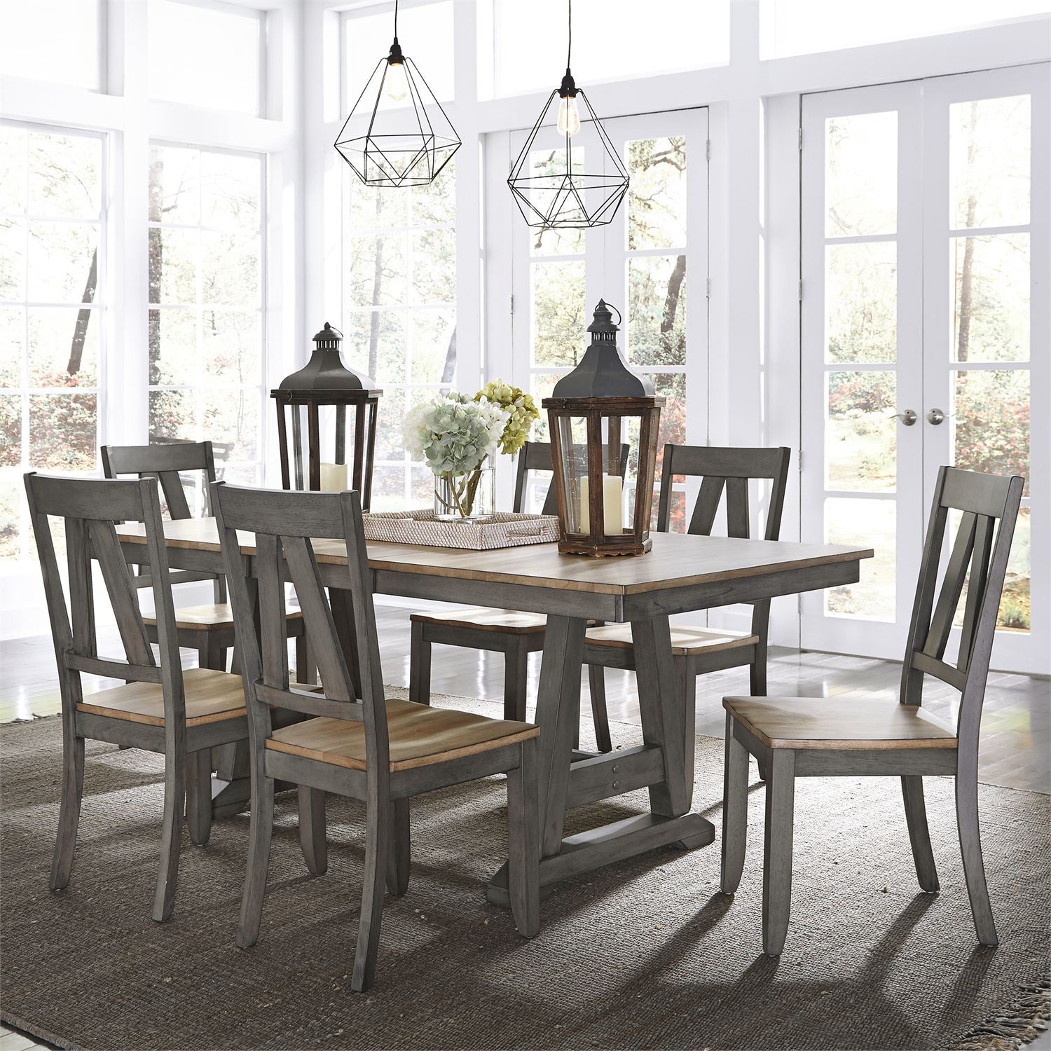 Lindsey Farm 7 Piece Dining Room Set