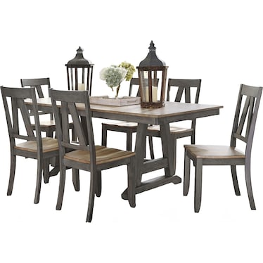 Lindsey Farm 7 Piece Dining Room Set