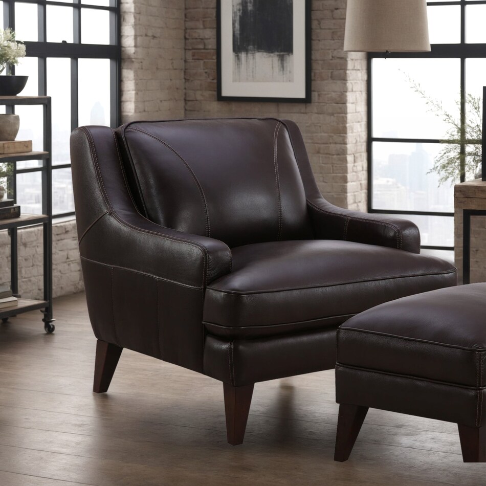  brown ottoman   