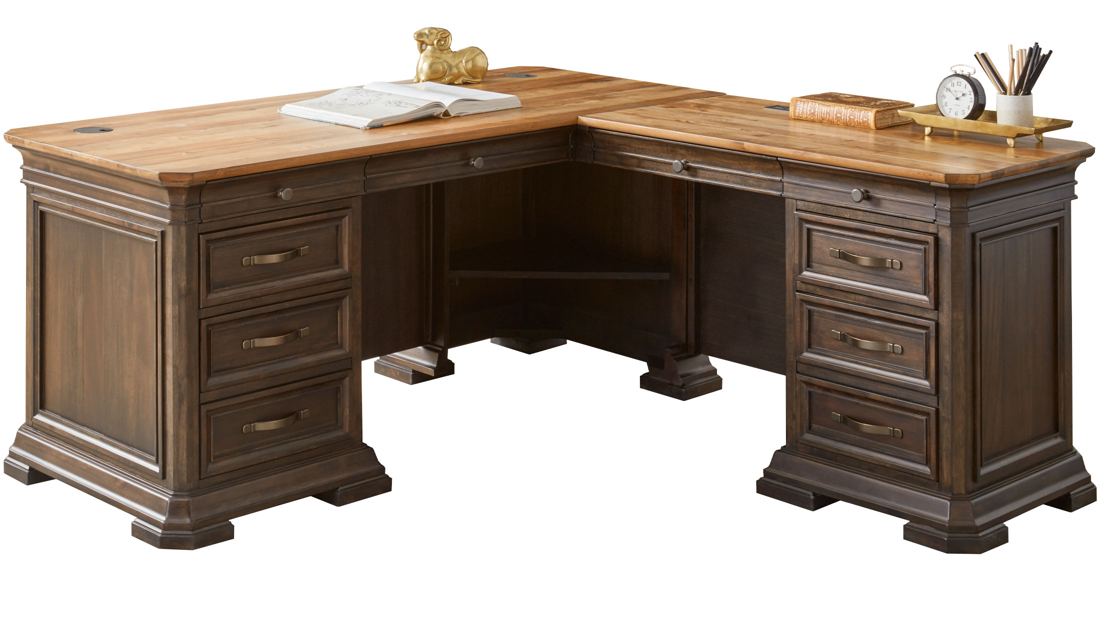 Sonoma Pedestal Desk w/ Return