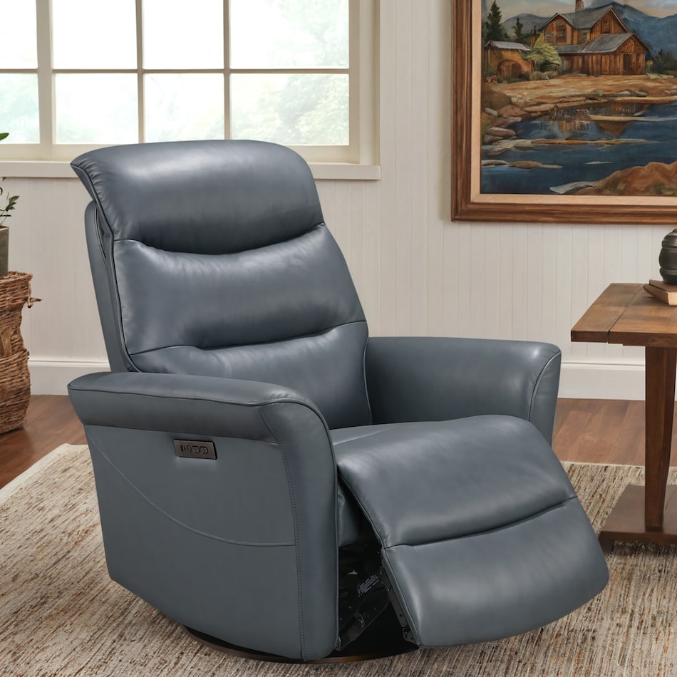  blue recliner   