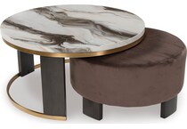  brown occasional tables all   