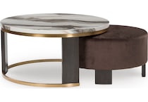  brown occasional tables all   
