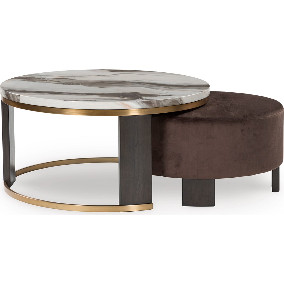  brown occasional tables all   