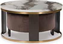  brown occasional tables all   