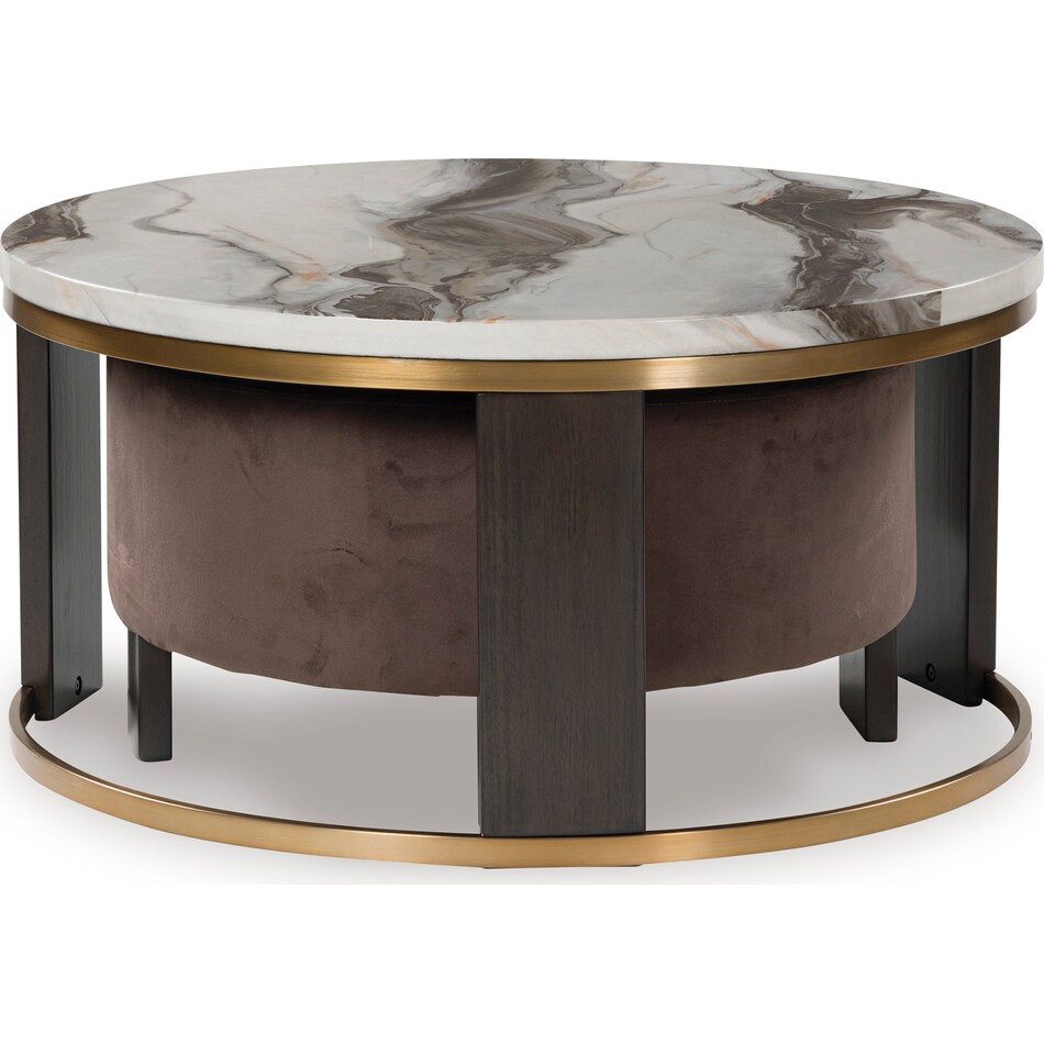  brown occasional tables all   