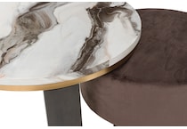  brown occasional tables all   