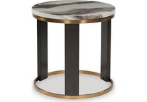  brown occasional tables all   
