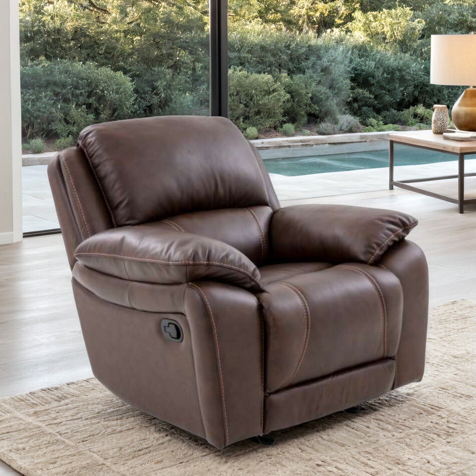  brown recliner   