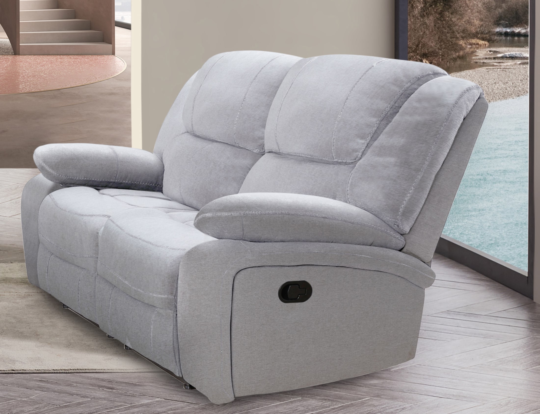 Nest & Nook Reclining Loveseat