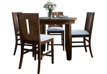  brown pub   bar units   stools   