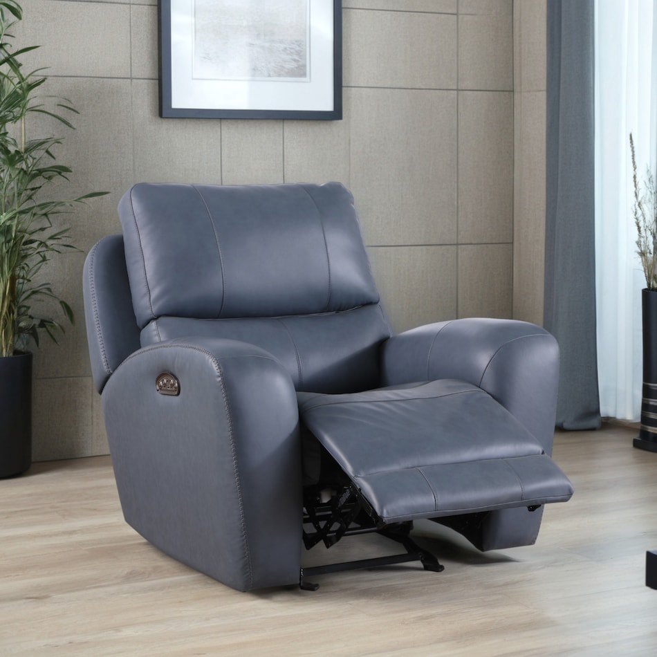  blue recliner   
