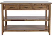  brown occasional tables all   