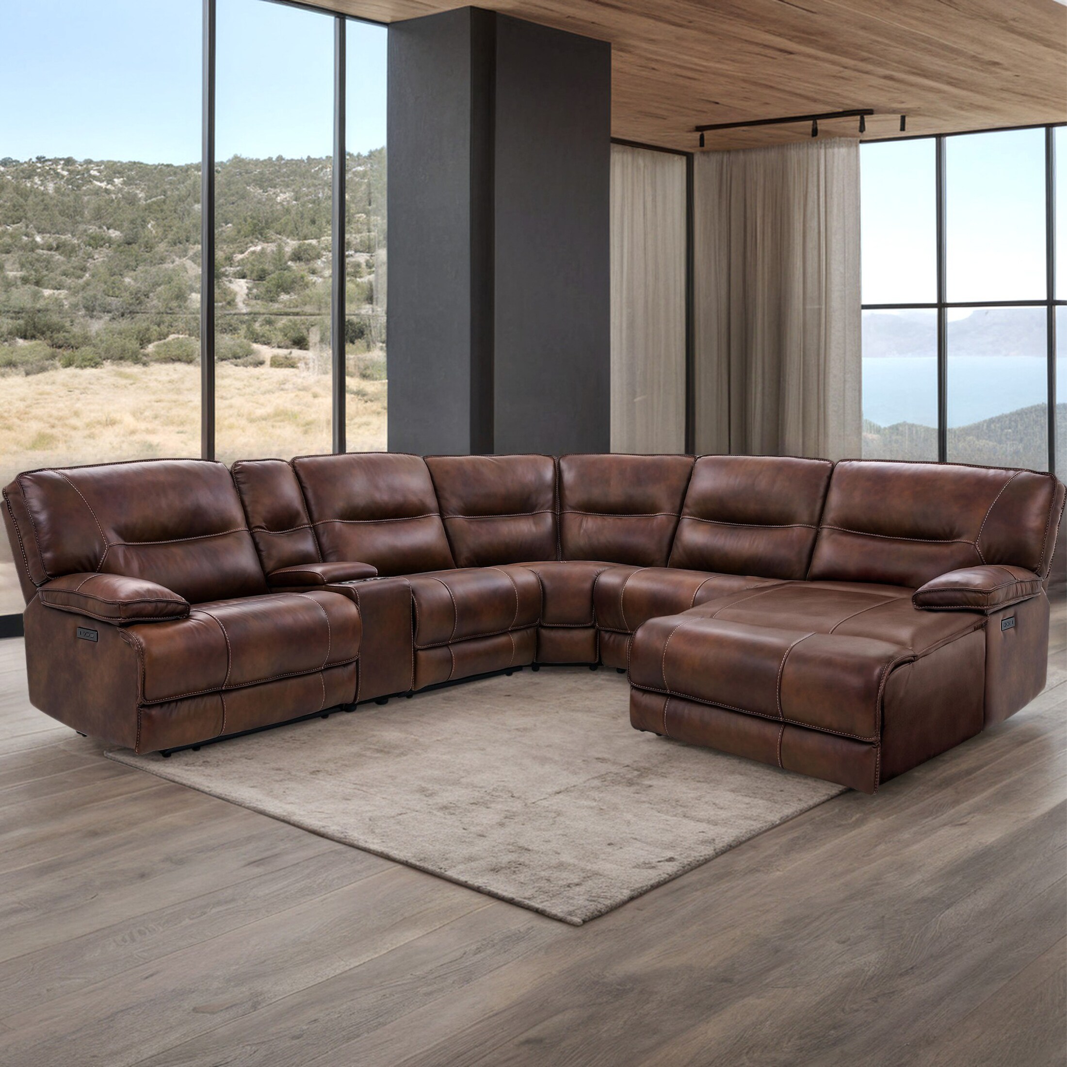Thunderstruck 6 Piece Power Sectional