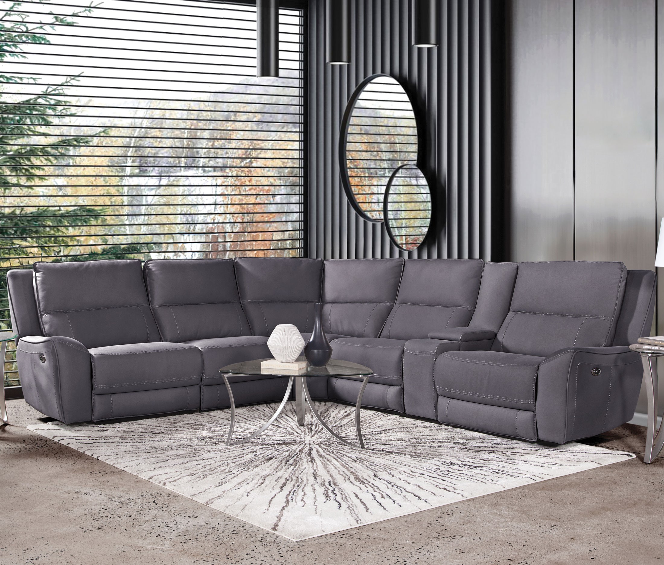 Lakeshire 6 Piece Reclining Sectional