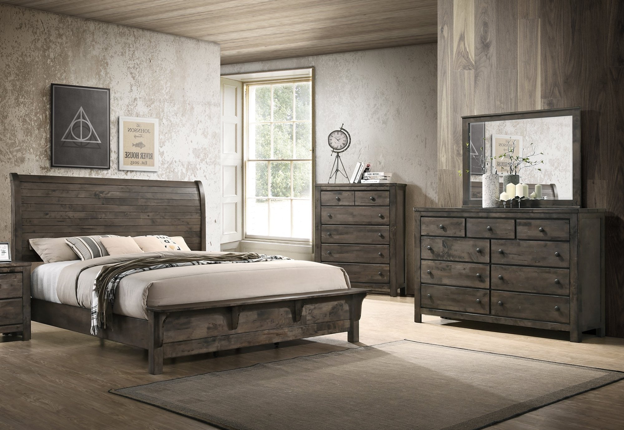 Peter 4 Piece Queen Bedroom Set