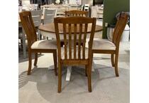  brown dining room   