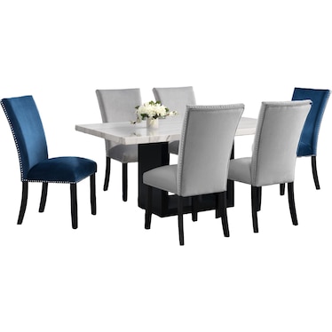 Valentino 7 Piece Dining Room Set