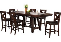  brown pub   bar units   stools   