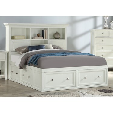 King Storage Bed Bookcase Hdbd