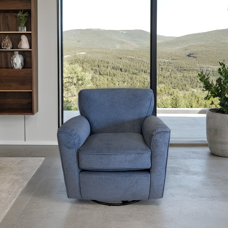  blue glider rocker   