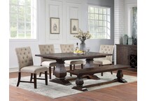  brown dining room   