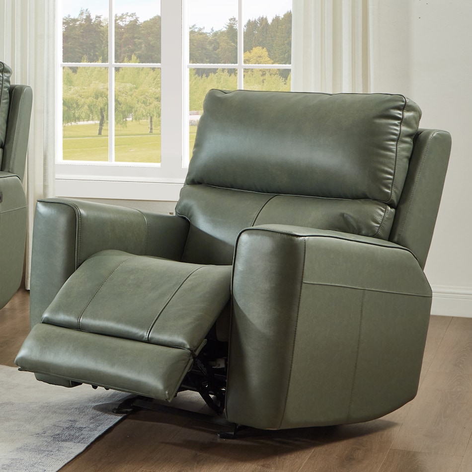  green recliner   